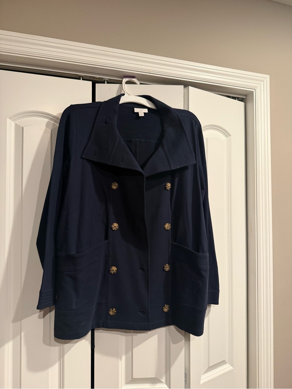 Pea jacket Navy Double-Breasted Women's Jacket